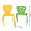 2Pcs Dollhouse Leisure Chairs Plastic Hole Backrest Chairs Miniature Furniture Photo Props Doll Accessories Mini Backrest Chairs