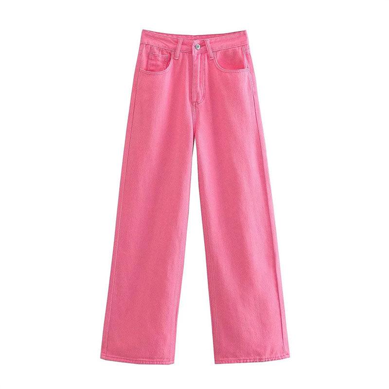 Versatile White Wide-Leg Jeans for Women - Flattering Fit, Conceals Flaws, Perfect for Pear Shapes