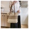 Handwoven Straw Tote Bag for Women Summer Beach Vacation Style Picnic Handbag CLE