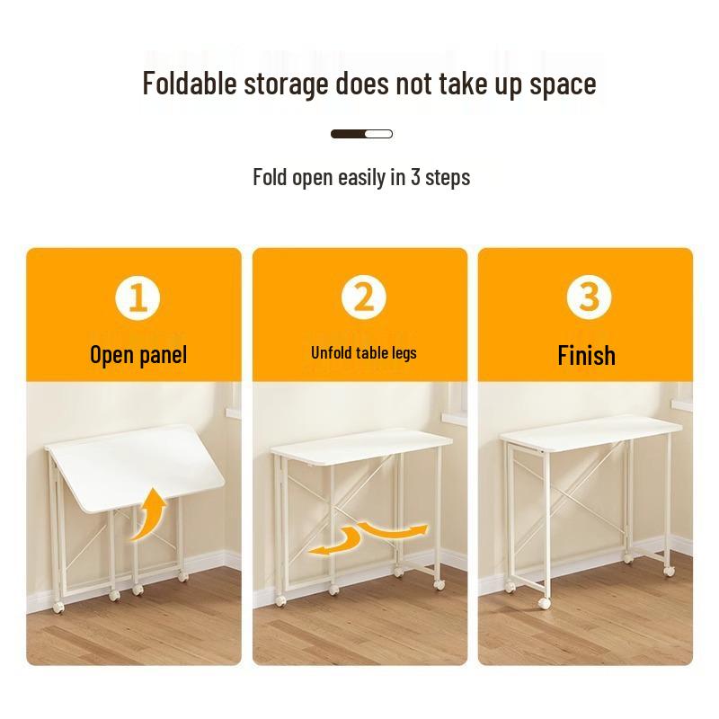 Multi-purpose Folding Table: Portable Computer Desk & Dining Table for Home & Study