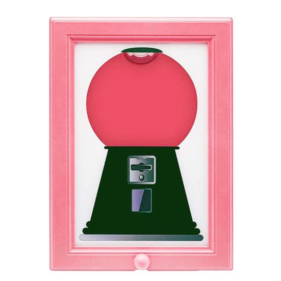Candy Dispenser Photo Frame Wall Mount Desktop Hanging Gumball Machine Interactive Snack Spinner Picture Frame Gift for Candy Lovers