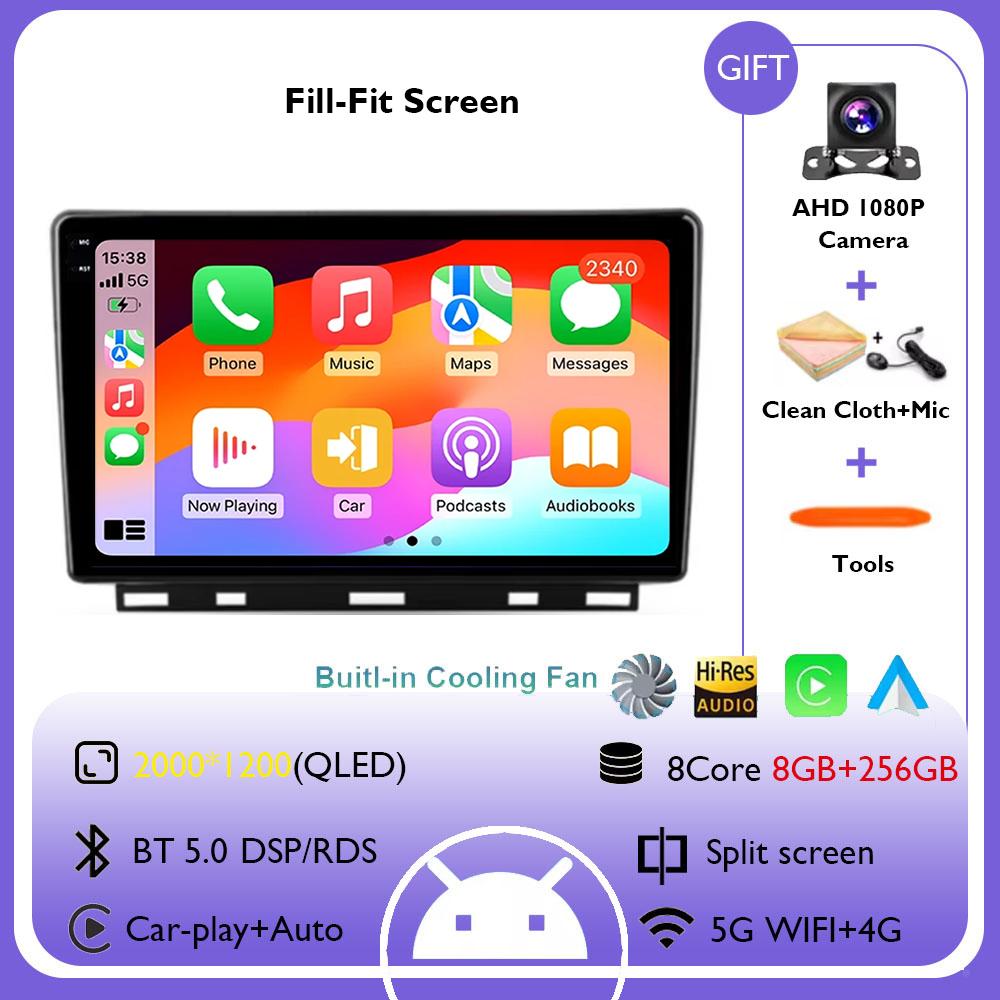 For Renault Clio 5 Lutecia 2019 - 2021 Android 14 Auto Car Radio Multimedia Video Player GPS Navigation Carplay Wifi 360 Camera