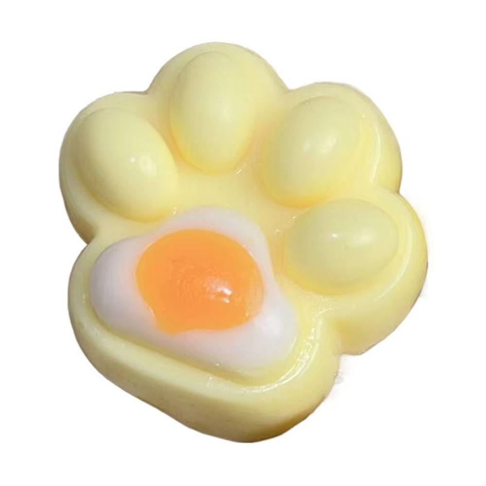 Cat Paw Cartoon Fidget Toy Three-color Rainbow Pinch Decompression Toy  Children