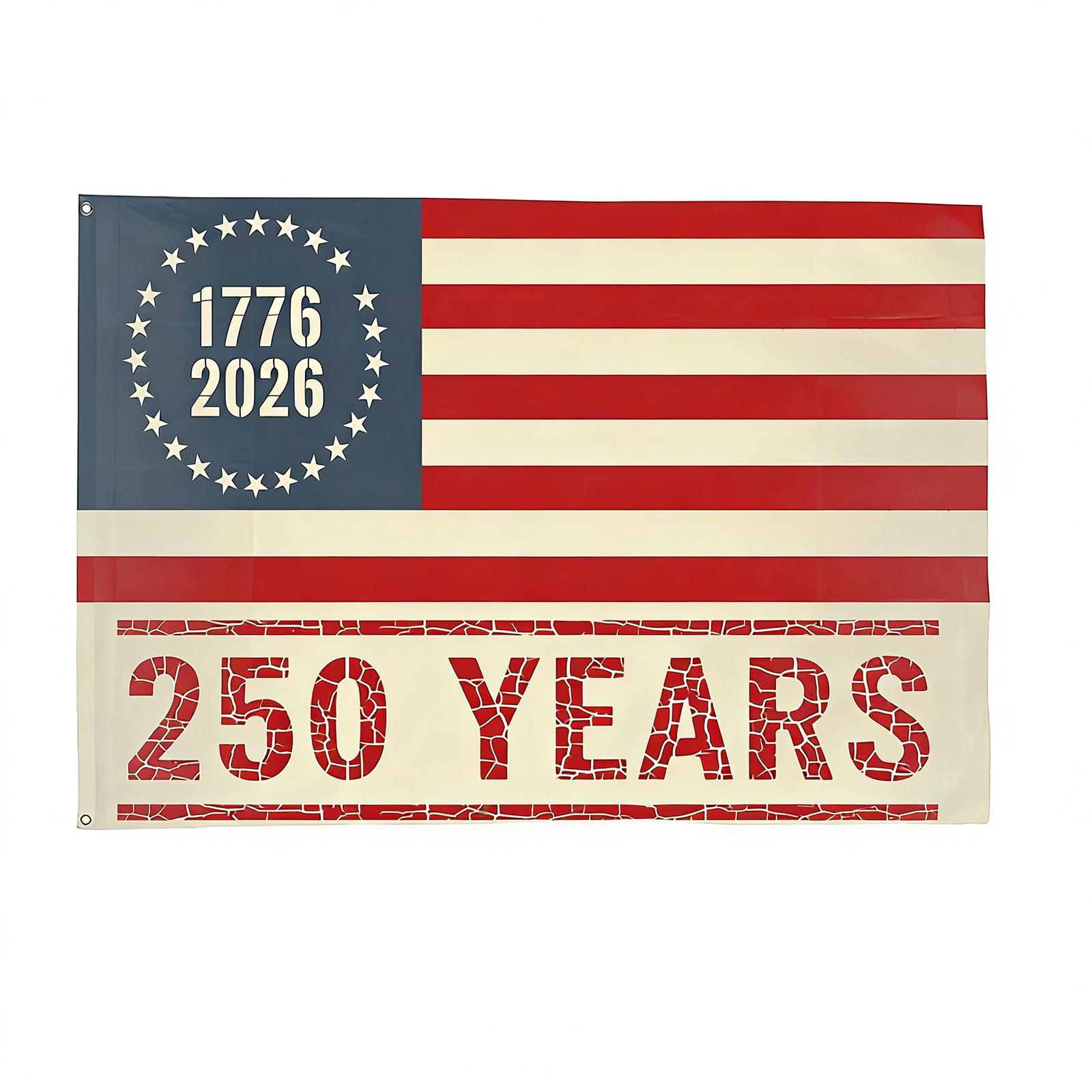 

Decorative Garden Flag For The 250th Anniversary Of The United States One Size