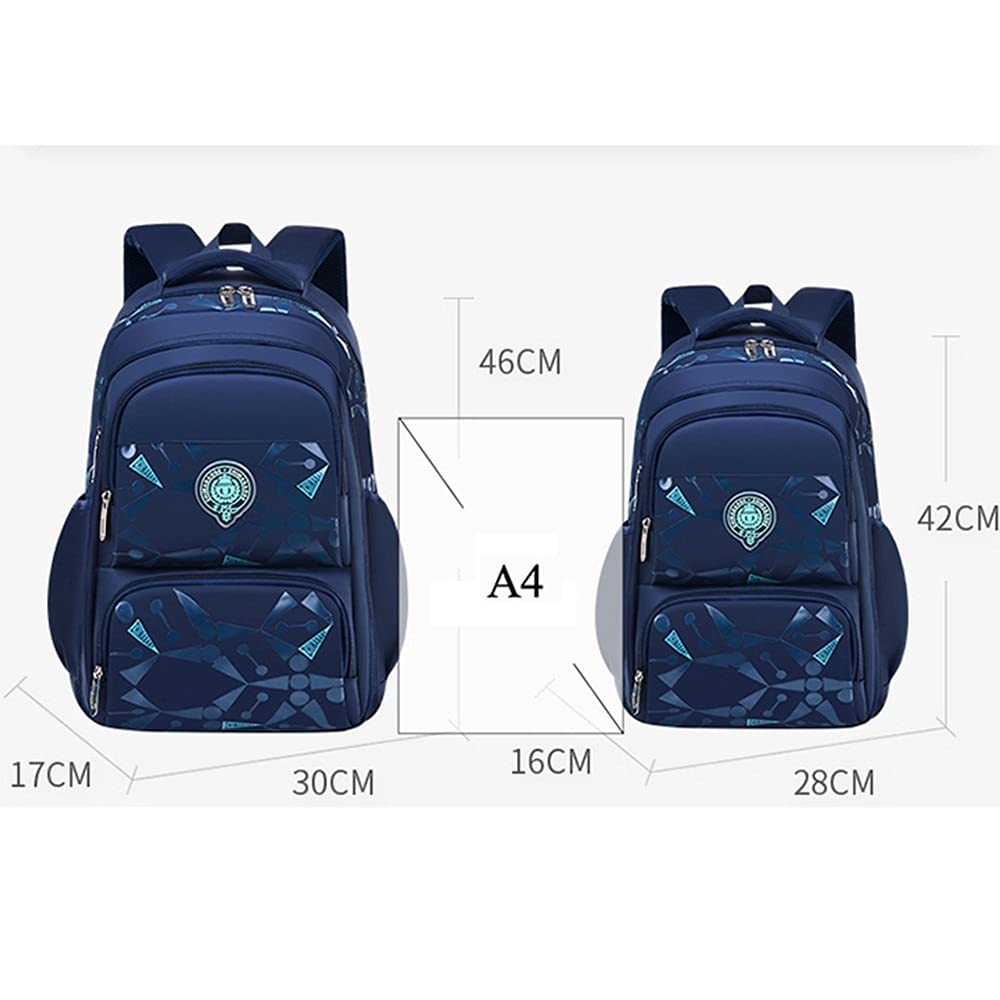 EKUIZAI Backpack for Elementary and Elementary School Lightweight School Travel Perfect for Field and Stylish and Popular Boys, Students, Waterproof,