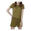 [Sedor JAPAN] [Sedor Japan] Cool Feel To the Touch, Short Sleeve Top + Shorts Set, Room Wear, Loungewear, Top and Bottom Set, Top and Bottom Set,