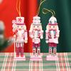 3/4/5Pcs Colorful Nutcracker Puppet Painted Nutcracker Doll  Christmas Ornaments