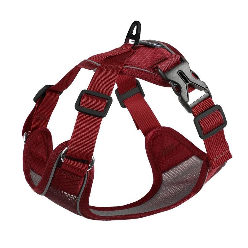 Dog Traction Rope Pet Chest Strap Dog Rope Vest Type Puppy Chest Back Clothing Breathable Reflective Pet Traction Rope