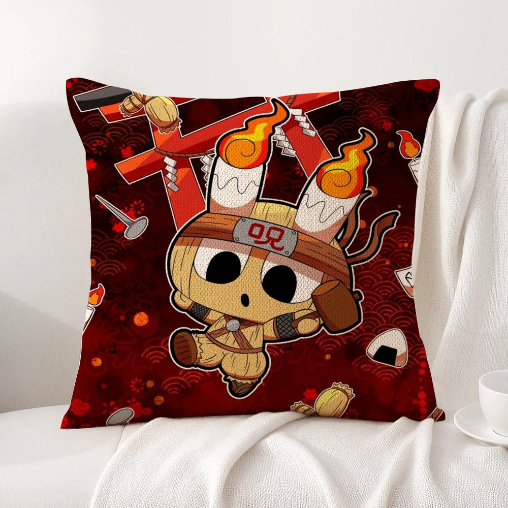 Cartoon P-Pepoyos Cushion Cover Summer Coolness Linen Fabric Double-Sided Printing Pillow Case Sofa Home Decor Gift