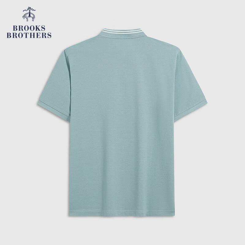 Мужская рубашка-поло Brooks Brothers с воротником-стойкой, приталенного кроя S