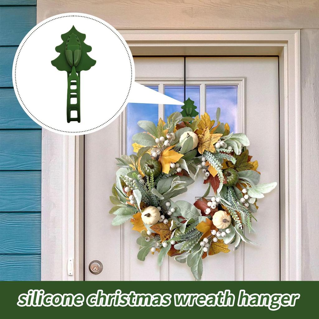 Garland Hangers for Mantle Front Door Frame Silicone Christmas Garland Hooks Wreath Hanger Ties for front doors fireplaces