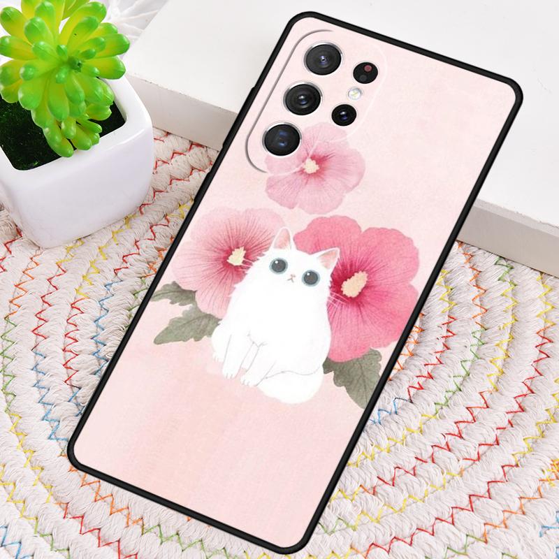 

Cute Cat Phone Case for Samsung Galaxy note 10 pro S26 Ultra S23 S24 FE S25 S21 S22 PLUS shockproof Cove Galaxy S20 Ultra 5G