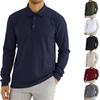 Autumn Men's Long Sleeve T-shirt Loose Long Sleeve Polo Shirt for Men
