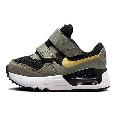 Tênis de Bebê Air Max SYSTM TD Estuque Escuro Ouro Saturno Verde Preto DQ0286-007