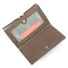 Large Lacquered Leather Women's Wallet with Leaves