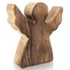 Drewniany Anioł Figurka Anioła Dekoracyjna Ozdobna Figura Stojąca 10 Cm