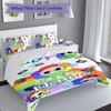 3pcs Custom Name game Dandy's World Bedding Set,Includes 1 Duvet Cover and 2 Pillowcases,All-season Bedroom Decor