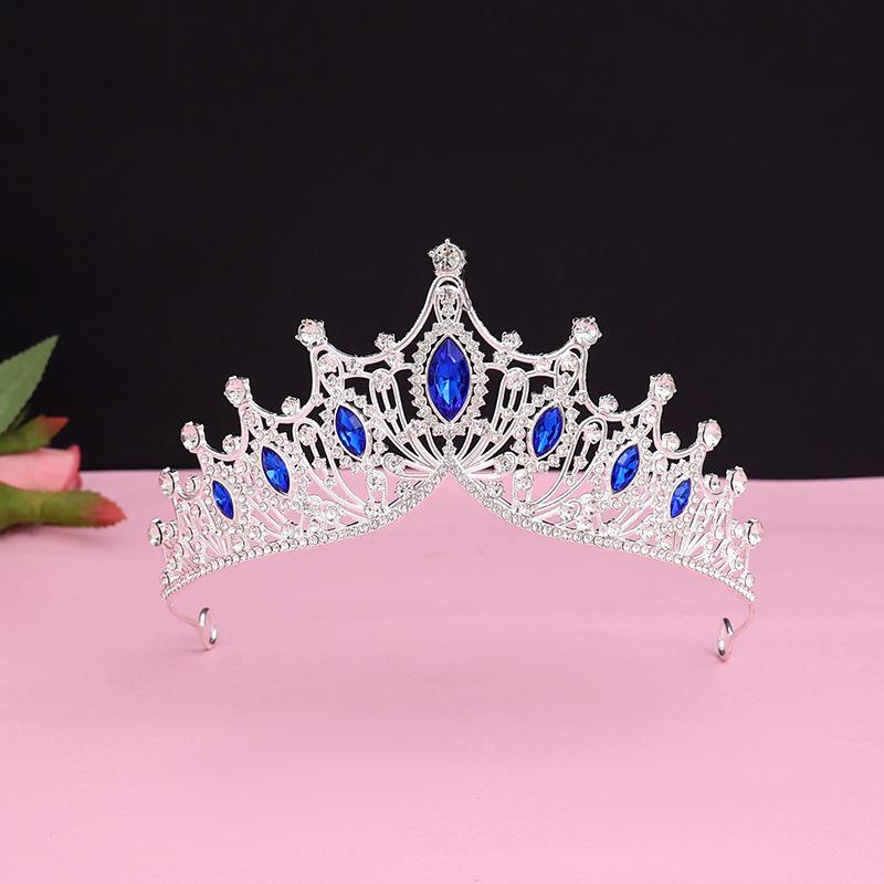 Bride's Crown Headband Wedding Korean Birthday Gift Adult Gift Crystal Crown Princess Dress Hair Accessory
