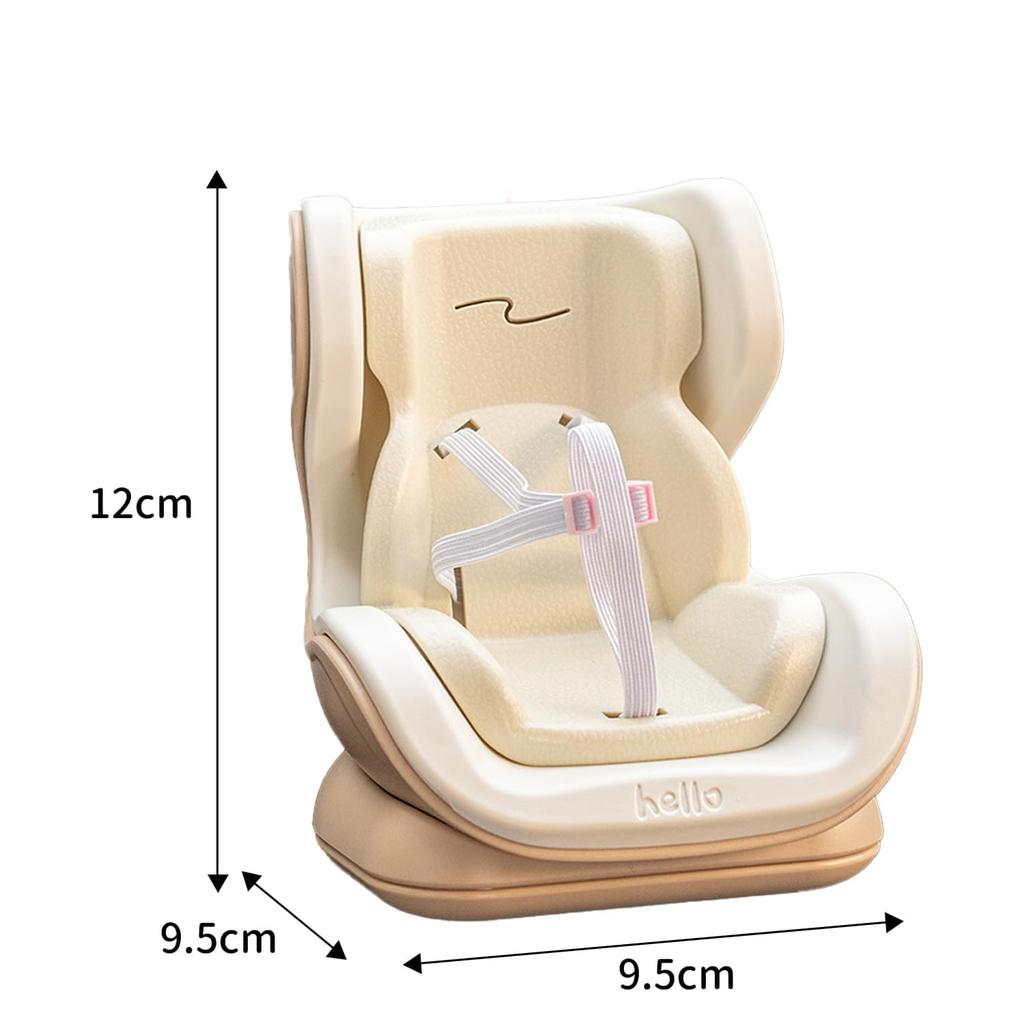 Pluszowe Siedzisko Dziecięce Lalka Fotelik Samochodowy Klips do Kratki Nawiewu Mała Lalka Siedzisko Bezpieczeństwa [YEZHU Nowość