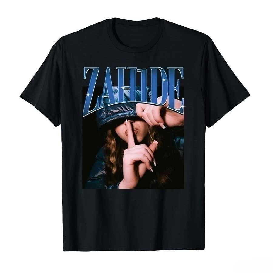 Y2k Fashion Tops 202526 Zahide Merch Printed CottonTshirt Hiphop Streetwear Oversized Tops Breathable Casual Loose T Shirts