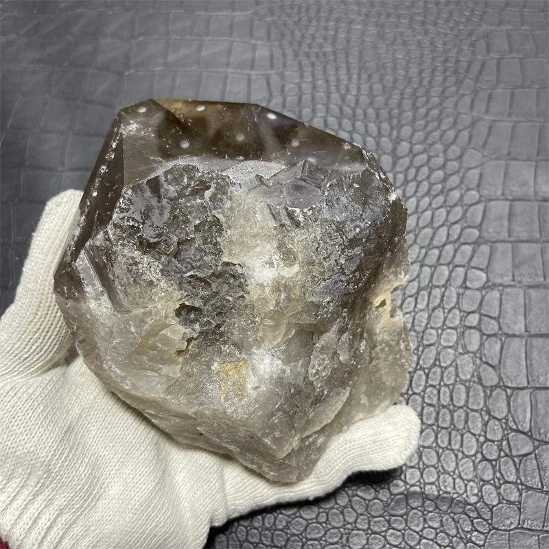 1356g Natural Stone Golden Quartz Rutilated Free Form Smoky Quartz Crystal Rock Decoration Rough Polished Healing