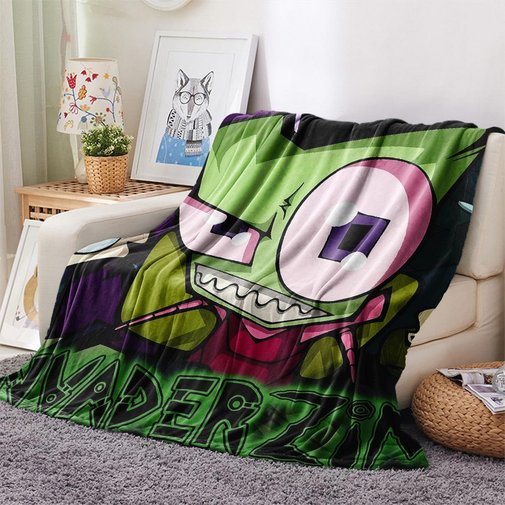 ZIM Print Flannel Blanket, High quality Comfortable for All Seasons, Home Decor, Warmth and Comfort