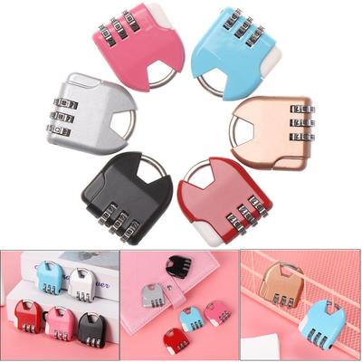Mini Travel Suitcase Diary Protector Gym Luggage Padlock Security Tool Password Lock 3 Digit Dial