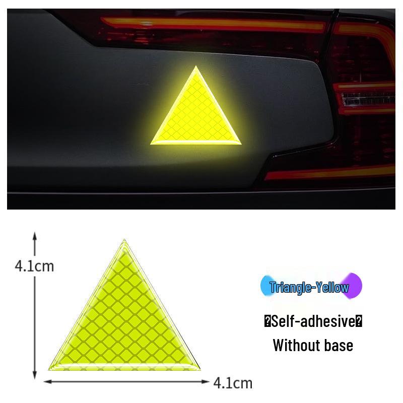 Reflektierender Warnschild-Aufkleber für Autos, Motorräder, Elektrofahrzeuge und Fahrräder