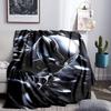 Black Panther Flight Throws Blanket Flannel Blankets Plush for Couch Bed Gifts for Men Women Travel picnic blanket Christmas fan gifts