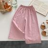 Casual Teen Girl Clothes Kids Girls Pants Solid Color Trousers Children's Pants Cute Elegant Girl Wear