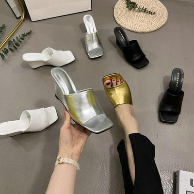 Fashion 2024 Summer New High Heels Shoes Women Sandals Non-slip Wedges Female Designer Sandals Sexy Fashion Elegant Woman Slipper