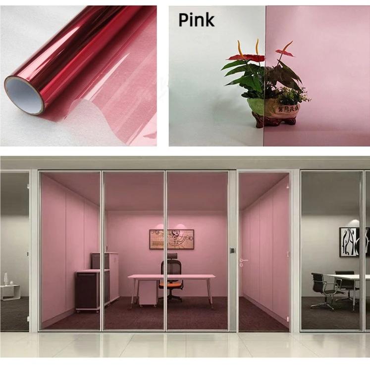 Rainbow Window Sticker Adhesive Vinyl Explosion-Proof Sun-Blocking Decoration Raamfolie For Window Door Glass Partition