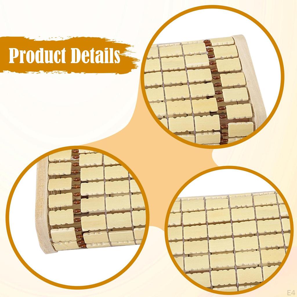 Bamboo Headrest Pillow Sauna Neck Rest for Adults Chinese SPA Comfortable Backrest and