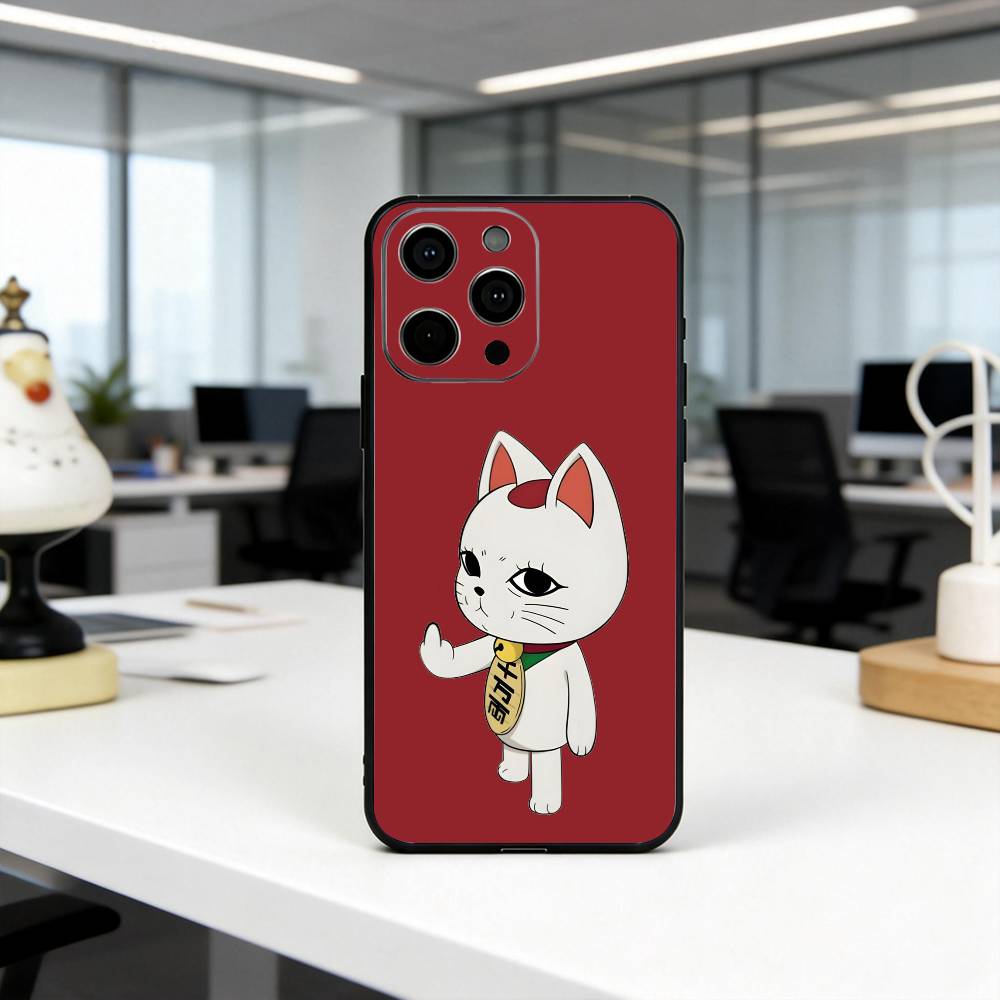 

Чехол для телефона Cat T-Turbo B-Baba TB для iPhone 17,16,15,14,13,12,11 Plus,Pro Max,XS, Мягкий силиконовый черный чехол iPhone14