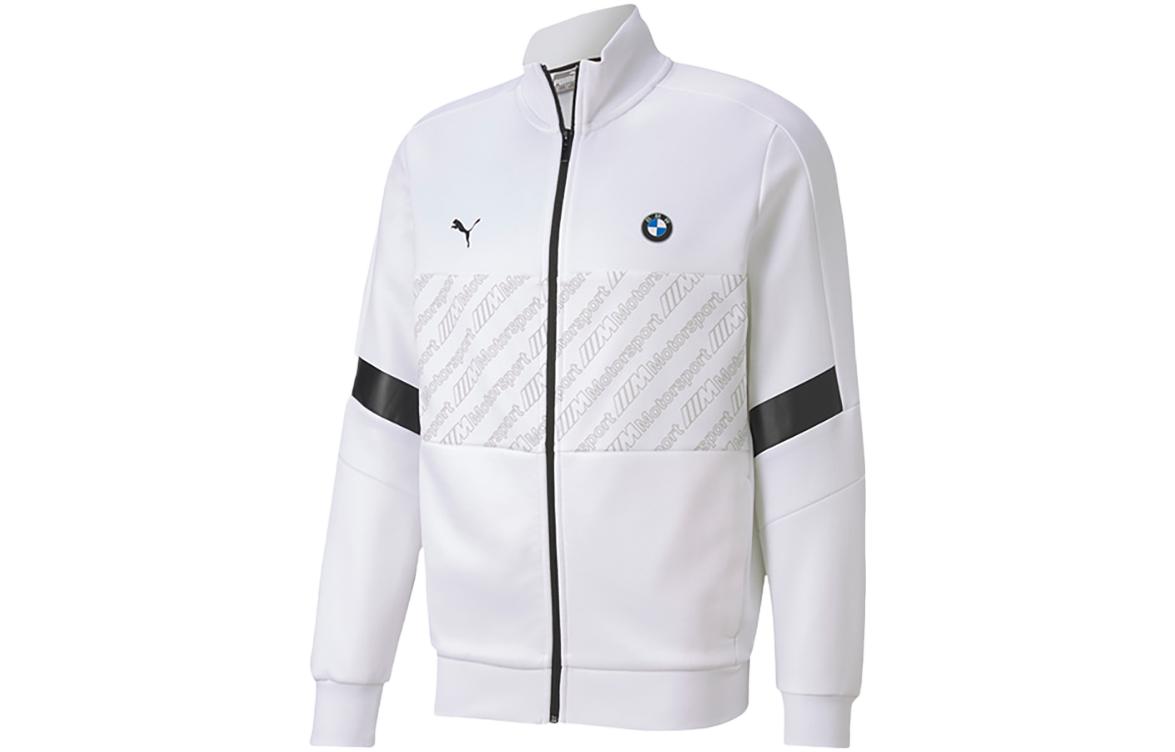 PUMA X BMW Jackets Men s White Stand Collar Moderate Other 596094-02 XS