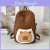 Capybara Backpack For School With Oxford Fabric And Air Cushion Straps For Teens Special Characters Included