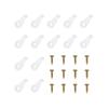 50 Pack Plastic Glass Retainer Clips Kit with Screws Transparent 4mm Panel Clips for Mirror Cabinet Door Window Bookcase Installation 25mm X 12mm