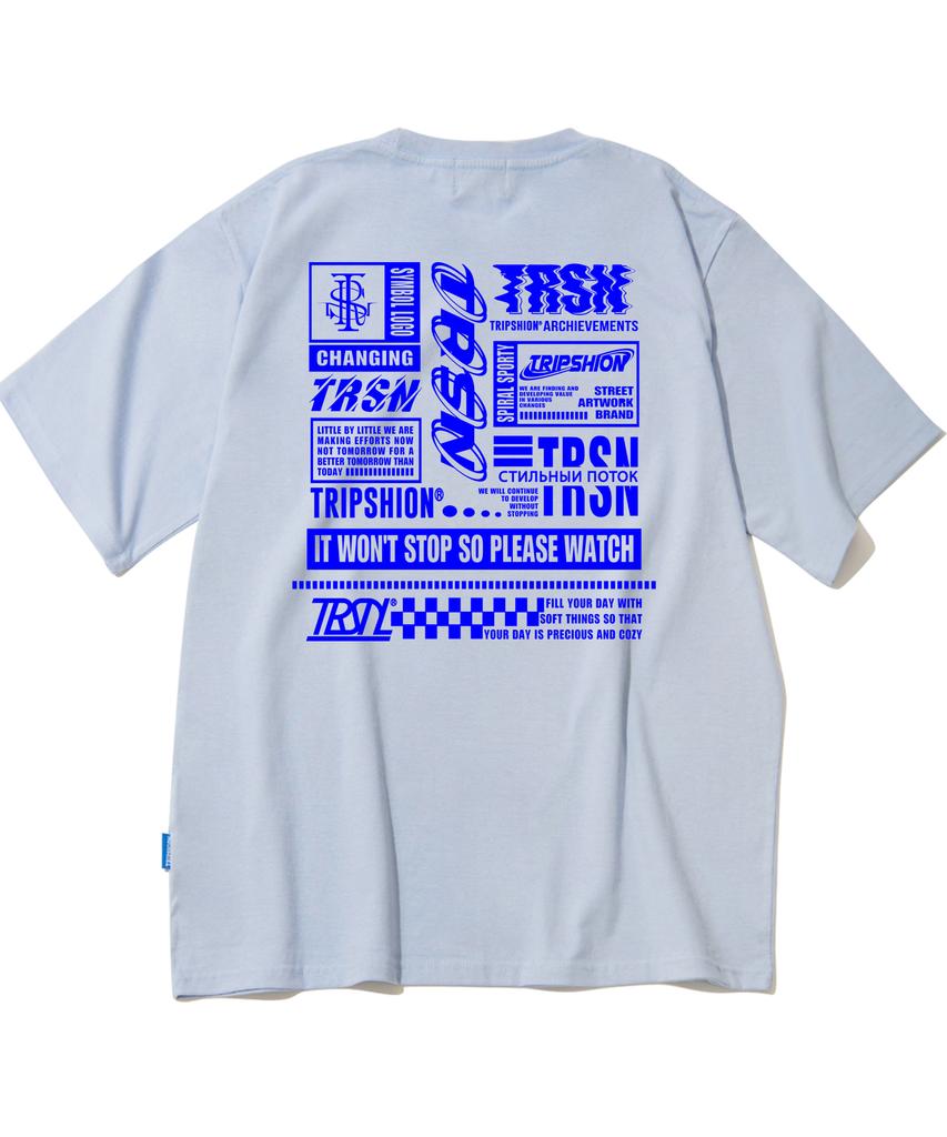 TRIPSHION Big Logo Compil Graphic T-Shirt - 8 Colors (Type B)