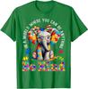 In A World Where You Can Be Anything Be Kind Autism Elephant T-Shirt Inspirational Kindness Tee Cute Fashion Graphic Outfit Gift