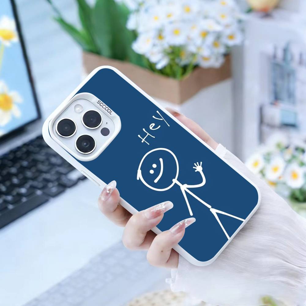 Funny Middle Finger Cute Phone Case For IPhone 16 17 15 14 12 13 Pro Max white Color Shockproof Cover