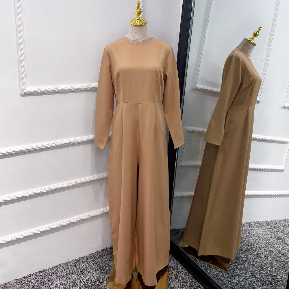 2022 Loriya Nahöstlich Dubai Türkisch Einfarbiges Kleid Jumpsuit LR537