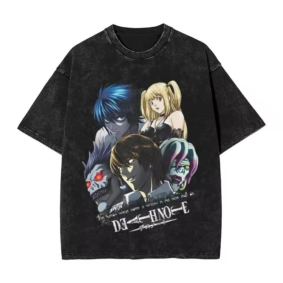 

Anime Death Note T Shirt Graphic Tee Vintage Style Cotton XL