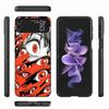 Devil Fear, Red Eye Dense Phobia Phone Case For Samsung Z Flip 6 7 5G Z Flip 5 Galaxy Z Flip 3 4 5G ZFlip Shockproof Hard Cover