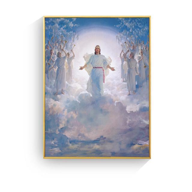 Ježíš Kristus zářící portrét Plátno Umělecká reprodukce Obraz Plakát Obrazy na zeď do pokoje Dekorativní domácí dekorace Obraz Bez rámu