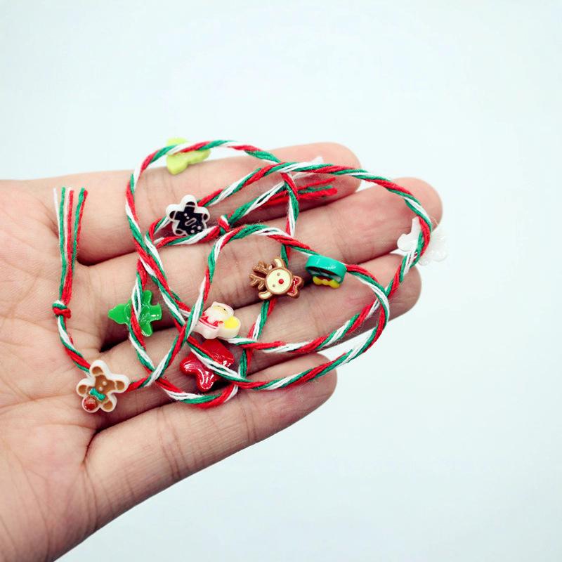 2 Stück Puppenhaus Mini Buntes Seil Dekoration Geschenk Hängendes Stück Heimdekoration Weihnachtsbaum DIY Zubehör Anhänger