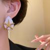 Personality Starfish Ear Studs Oil Drip Copper Star Dangle Earrings Starfish Shell Earrings  Daily