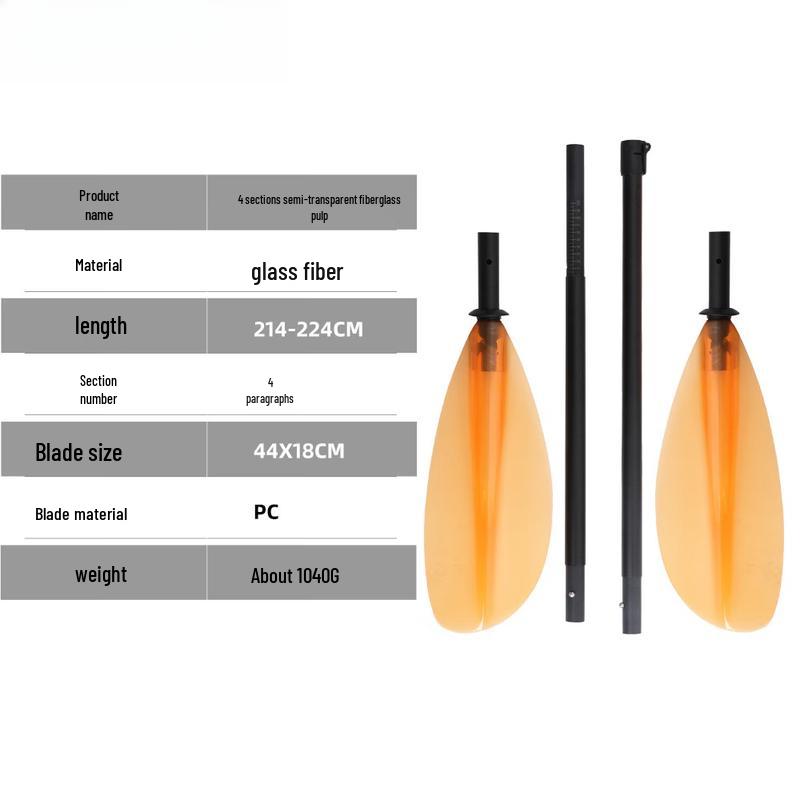 Pulai Portable 4-Section Double-Ended Kayak Paddle