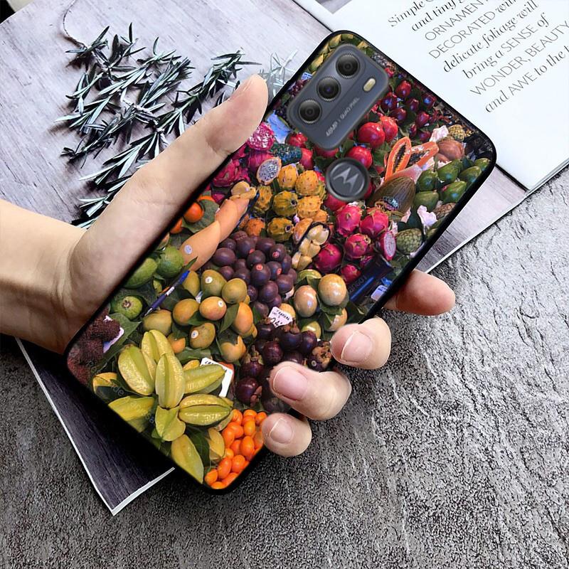 Etui na telefon z owocami do Moto G84 G22 G32 G42 G52 G62 G53 G72 G60 G60S G24 G10 G20 G30 G13 G50 G 5G G Pure