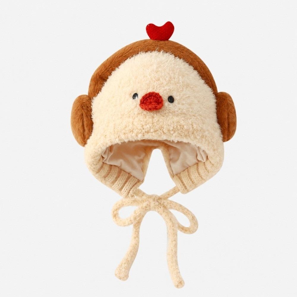 Cold Proof Children Earphone Hat Cute Cartoon Plush Warm Hat New Ear Protection Hat Winter