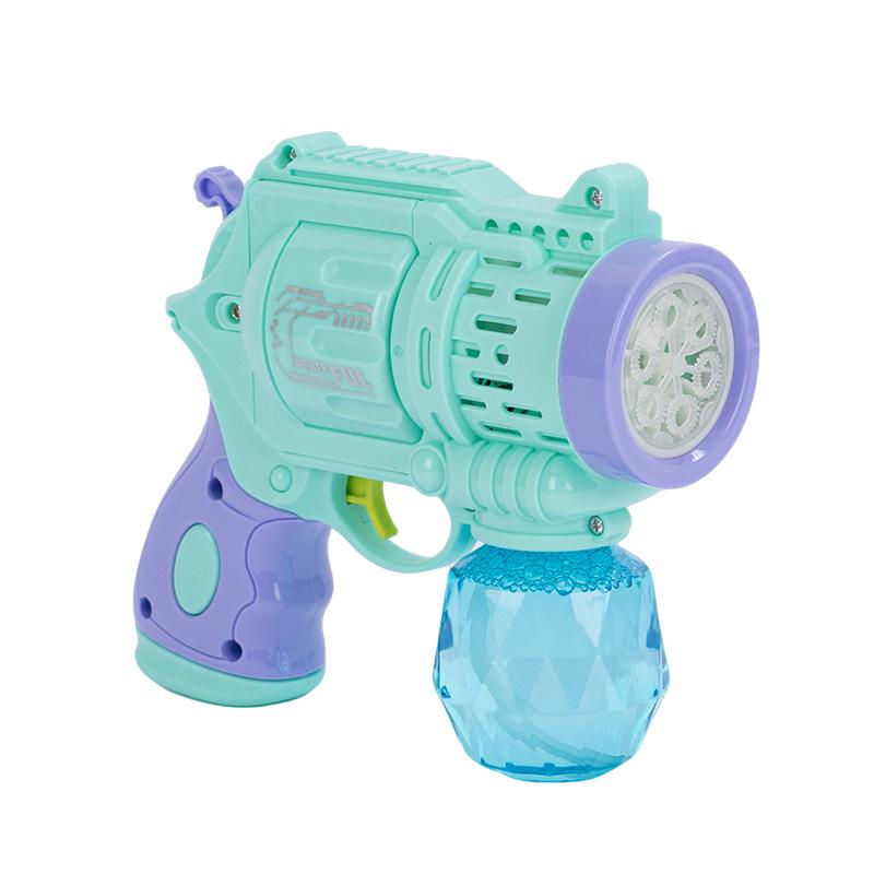 Automatic Light-Up Multi-Hole Bubble Gun with Colorful Lights
